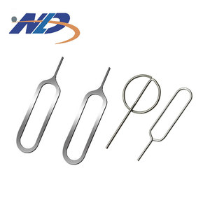 Tùy chỉnh kim loại khay Eject công cụ Loại bỏ kim Opener thẻ Sim Pin cho Iphone Android - Product Image 1