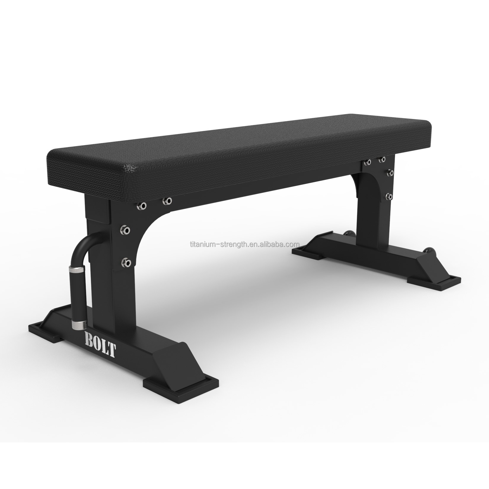 W4002 Flat Bench with Handle and Wheels