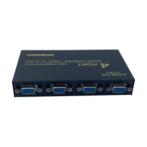 Interruptor VGA de 4 puertos FJGEAR, interruptor de 4 entradas y 1 salida, 4 puertos 1920*1440 HD MI Adopter/CE/FCC/RoHs con carcasa de metal, 1, 2, 2, 2 - Product Image 4