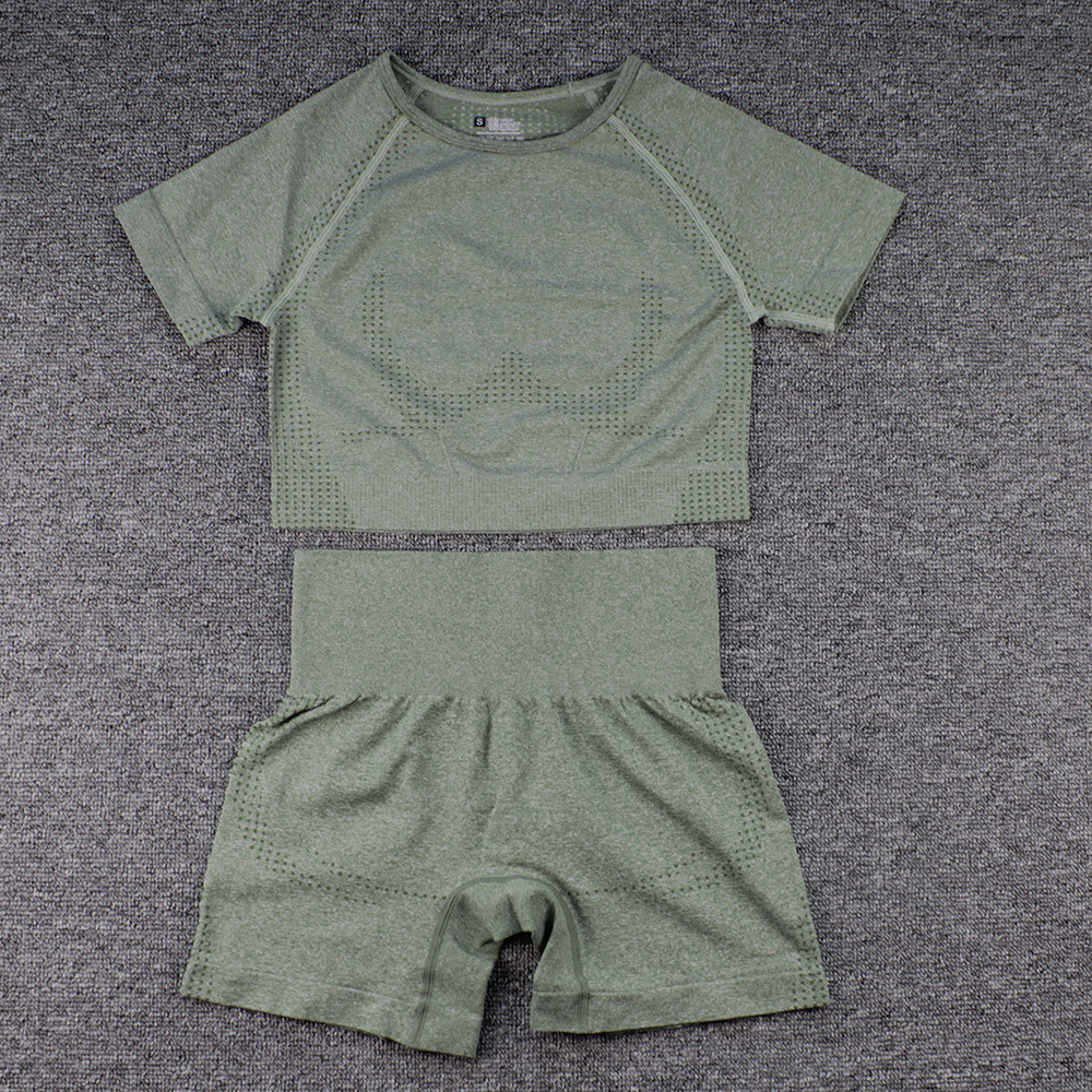 short sleeves shorts 2pcs set(8bc19d)