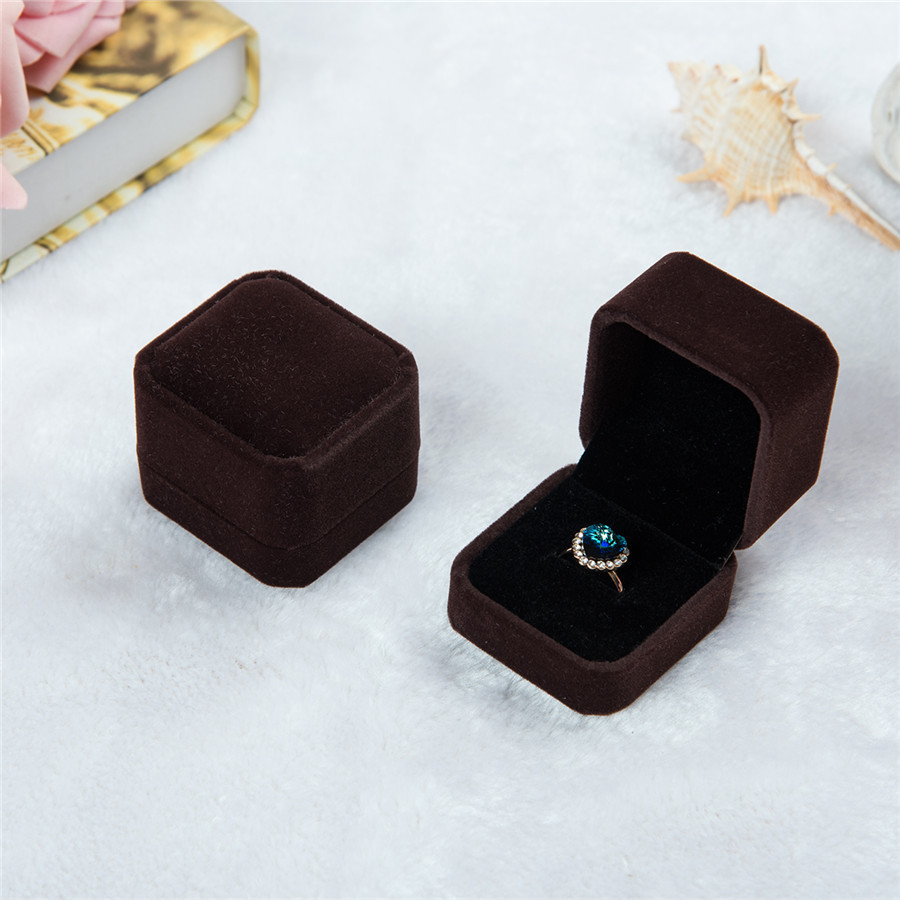 Brown Ring Box 5*4.5*4cm