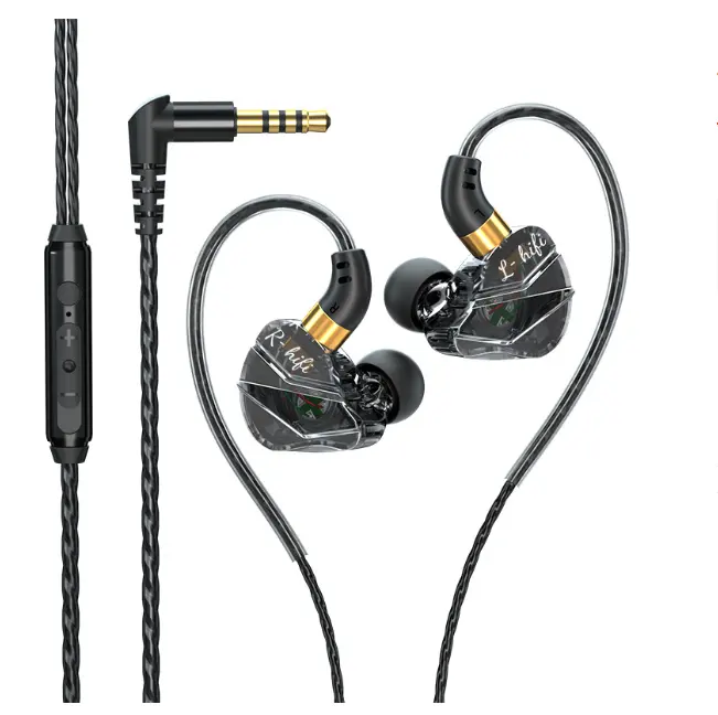 S16 headphone komputer game bass berat berkabel in-ear peledak lintas batas headphone ponsel grosir kontrol kawat dengan mikrofon