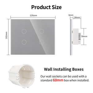 Bingoelec akıllı yaşam 4 gang 1 yollu 120*120 brezilya ev ile akıllı anahtar WIFI uzaktan kumanda anahtarları - Product Image 4