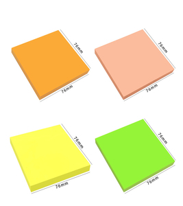 3X3方形记事本可定制各种颜色学生办公文具简易撕记事本 - Product Image 3