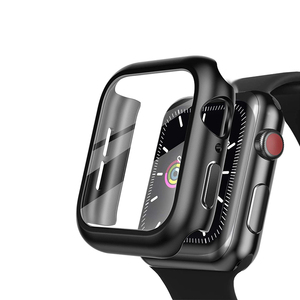 2 in 1 360 derece tam saat camı kapak izle ekran koruyucu kılıf apple Iwatch serisi 7 6 SE - Product Image 1