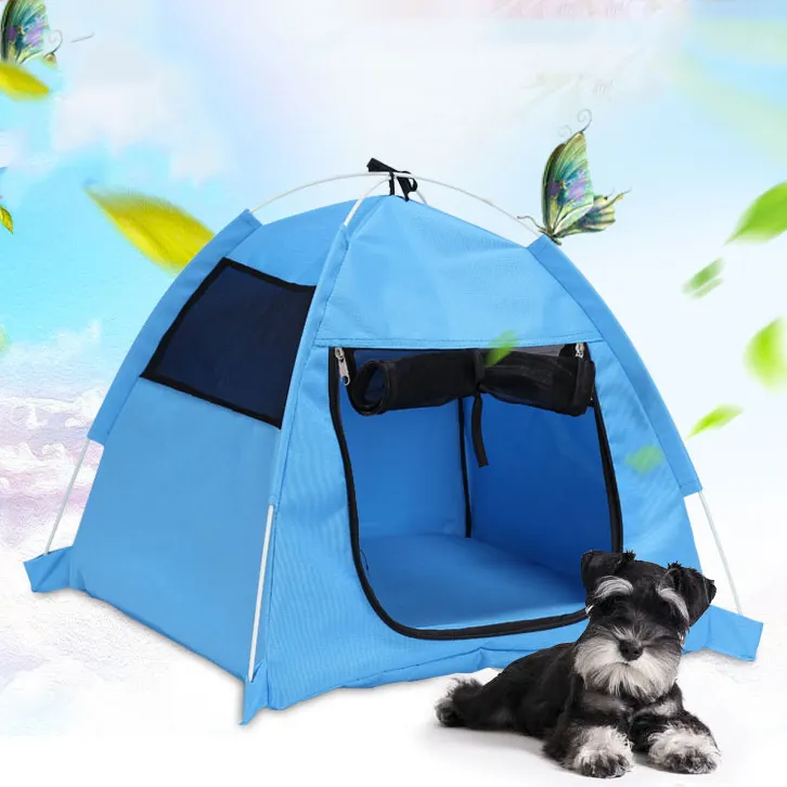 באינטרנט חם קיץ ציוד לחיות מחמד נגד יתושים אוהל חיצוני מתקפל ונוח תועה חתול מלונה חדש מלונה