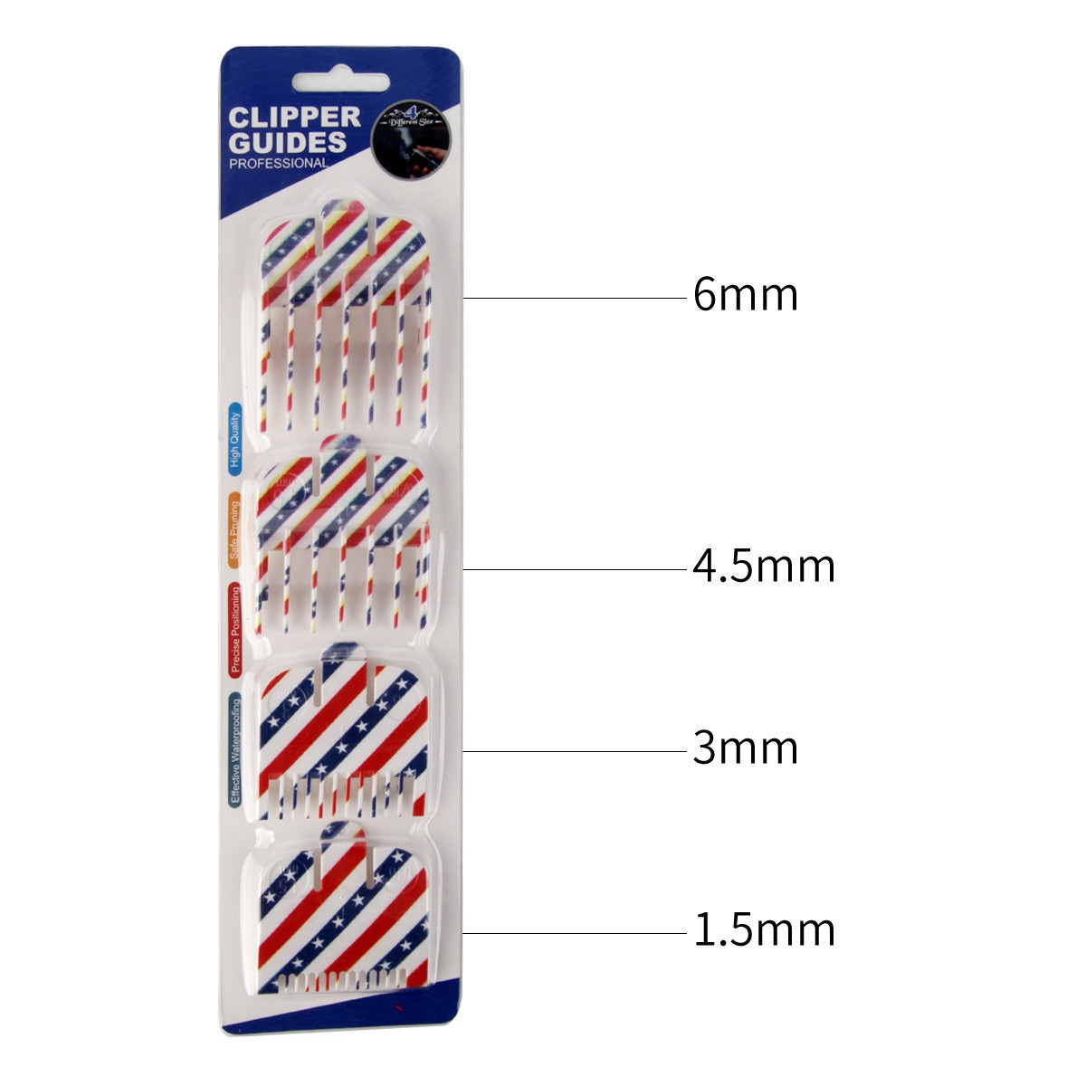 Peigne guide style graffiti (ensemble de 4 pièces)