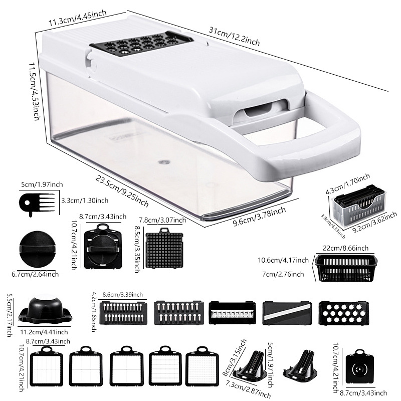 Ensemble 22 pièces noir et blanc