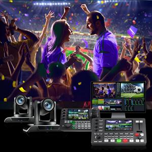 ระบบสตรีมสดซูม <span class=keywords><strong>30</strong></span> เท่า พร้อมกล้อง NDI PTZ ติดตามอัตโนมัติด้วย AI + เครื่องผสมสัญญาณวิดีโอสำหรับงานขนาดใหญ่และการออกอากาศ - Product Image 5