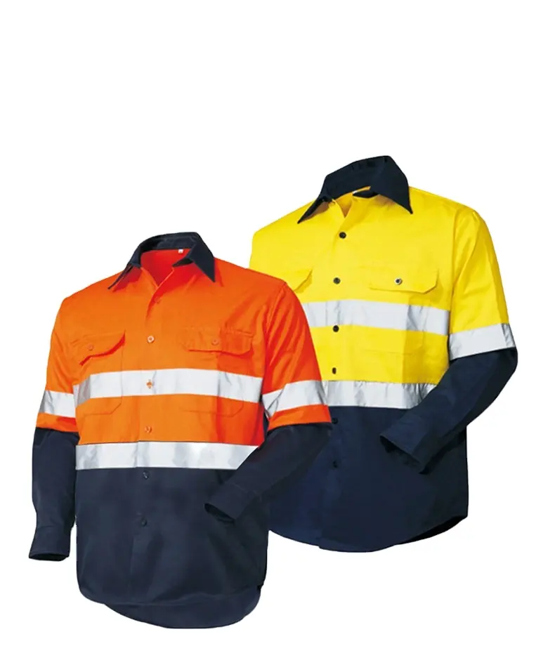 Großhandels preis Reflektieren des Arbeits hemd Uniform Kleidung Laufen Logo Reflektieren des Sicherheits hemd