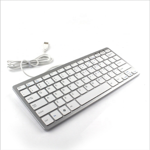 Ergonómico mini con conexión de cable portátil teclado pequeño tamaño 78 teclas Mini Multimedia Usb Oficina teclado