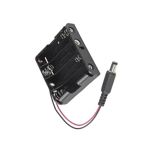 BH4AADCWL 4 AAバッテリーホルダーDCプラグバレルジャック付き5.5*2.1mm電源用途 - Product Image 5