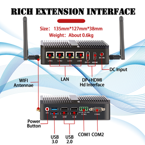 KTB 142 Linux Os Industrial Edge Computing Box Computadora N100 N200 Intel Nuc Fanless Mini Desktop Nano Pc IPC con Windows 11