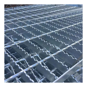 锁坡质量天沟焊接防滑定制热浸25x3沟槽1mx6m低重钢格板 - Product Image 1