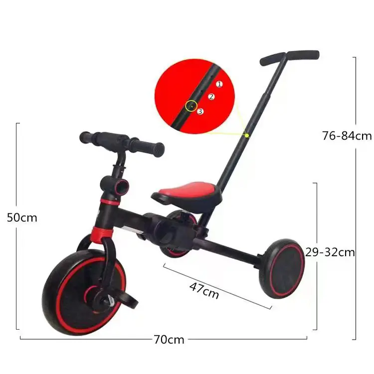 2014 novo modelo de triciclo 5 em 1 com design legal, venda imperdível de triciclo multifuncional infantil de boa qualidade