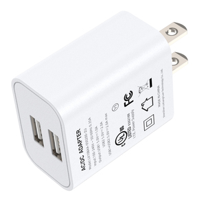 Usb duvar şarj 5v 2a Usb güç adaptörü şarj 10w 2 Port cep telefonu şarj 2 X USB 2 yıl garanti abd Plug UL FCC Mark - Product Image 5