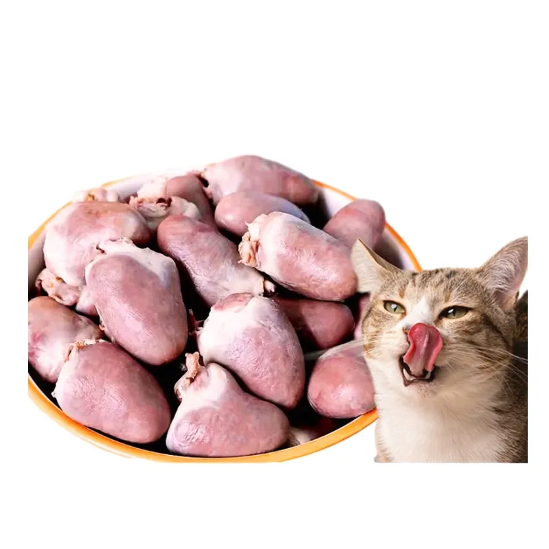 Saludable es bueno para mascotas, 100% corazones de pollo al vapor naturales, huesos fuertes, pelo suave, comida húmeda para perros, golosinas para gatos, aperitivos