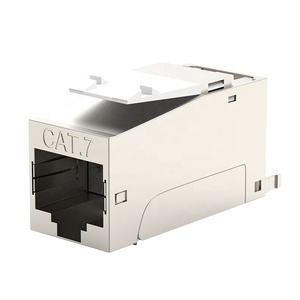 Linkwylan Toolless Telecom Parts Cat7 Keystone Jack Shielded RJ45 Keystone Module for Face Plate Blank <strong>Patch</strong> <strong>Panel</strong> Cat 7 Cat 7 - Product Image 1