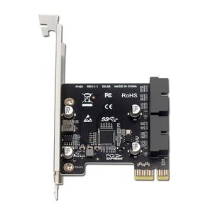 PCI-E USB 3.0扩展卡适配器2端口USB3.0集线器内部19/20引脚头PCIE PCI Express至USB3.0适配器卡 - Product Image 4