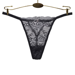 Nuevo estilo Sexy Ropa interior Sexy Encaje transparente Niñas G strings Fancy Lace Lady Tanga G-strings - Product Image 2