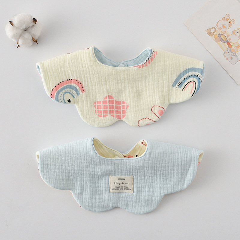 Double-sided petal wai rainbow rabbit light blue