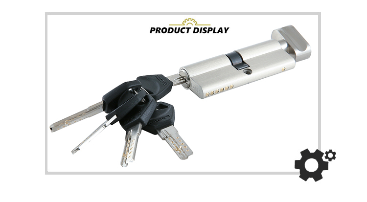 EADER european market Zinc material cylinder single open SN door lock with Computer key Customizable lock cylind