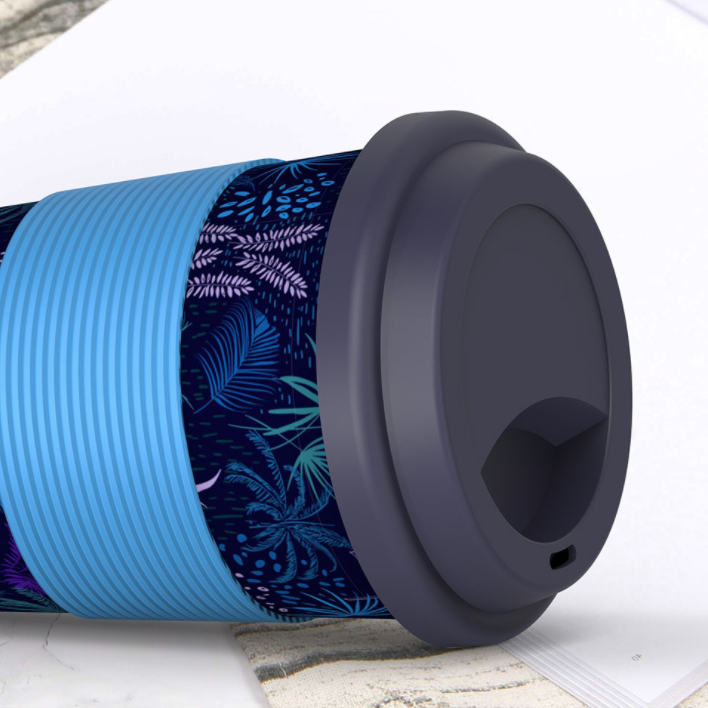 Promotional Custom Fiber Reusable Coffee Cup  High quality reusable cup