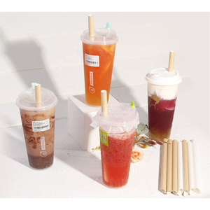 12毫米宽珍珠波霸奶茶牛皮纸吸管派对友好包装饮料纸