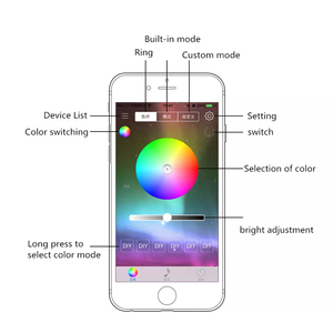Evrensel araba Led iç ışık 6 1RGB aktif EL Neon APP kontrolü atmosfer ışığı müzik 8M Fiber optik şerit işık - Product Image 5