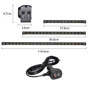 KEBOSIED iki renk araba genel uzun bar ışığı LED ön ve arka cam flaş uyarı ışıkları tavan ışığı - Product Image 2