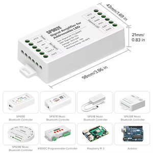 Esann เครื่องขยายสัญญาณ DC5V เป็น24V TTL LED SPI Pixel ตัวควบคุม SP902E ประสิทธิภาพสูงรองรับแรงดันไฟฟ้ากว้าง - Product Image 5