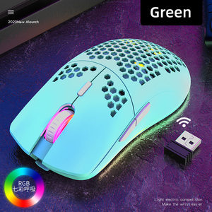 XYH80 RGB luminoso Mouse da gioco ricaricabile 2.4GHz Wireless ottico tracciamento interfaccia USB per uso ufficio destrorso - Product Image 6