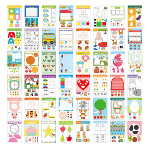 48PCS/Set Toddler Scissor Skills Fun Activity <strong>Booklet</strong> Art &amp; <strong>Crafts</strong> Kit Practice and Coloring Workbook Strengthen Creativity - Product Image 5