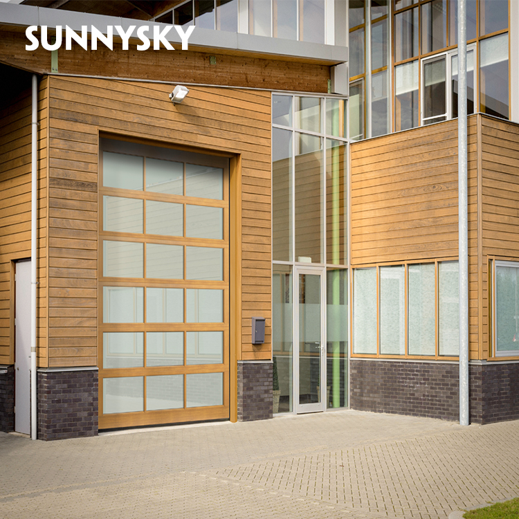 Hot sale high Quality buy cheap clear  glass garage door cost