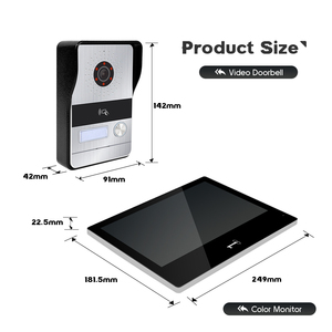 Nuevo 1080P apartamento Villa Smart Home WIFI Video intercomunicador puerta teléfono sistema de intercomunicación para oficina en casa - Product Image 4