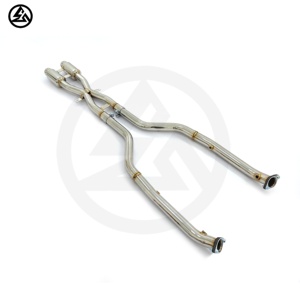 CSZ Exhaust Pipes for BMW E92 M3 4.0L Ss304 X-pipe Midpipe with 2 <strong>Resonators</strong> - Product Image 6