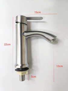 Hiện đại boong gắn duy nhất xử lý thép không gỉ vòi tap chải nước lạnh lưu vực tap nhà bếp phòng tắm cảm ứng cảm biến loại - Product Image 3