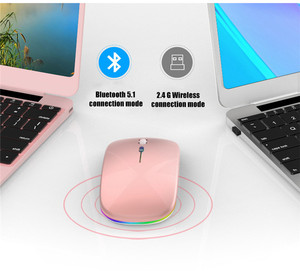 ポータブルミニ超薄型充電式ワイヤレスBluetoothマウス人間工学に基づいたTYPE-Cラップトップ用垂直充電式ワイヤレスマウス - Product Image 3