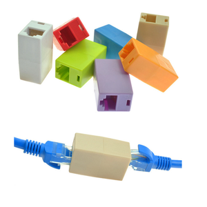 RJ45 Ethernet conexiones extensión de red LAN acoplador divisor enchufe 8P8C adaptador de color