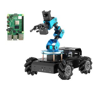 Endüstriyel otomasyon ve eğitim için Mecanum tekerlekler Python ROS görüş sistemi ile ahududu Pi 4B 8GB Robot