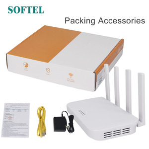 Para Softel Dual Band 4 * GE + 1 * POTS 1800Mbps XPON ONT GPON EPON WiFi 6 ONU IP y red TCP