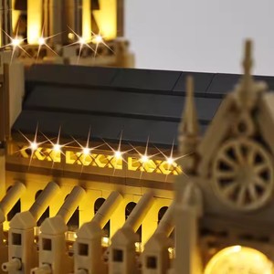 Notre-Dame Cathedral in Paris Plastic Construction Building Blocks Light Boys Christmas Gift Set Model <strong>Toys</strong> and Bricks - Product Image 3