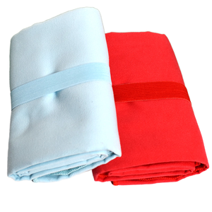 Özelleştirilebilir baskılı spor mikrofiber havlu renkli örgü ambalaj silme ter kareler desen plaj kullanımı için spor dünya - Product Image 1