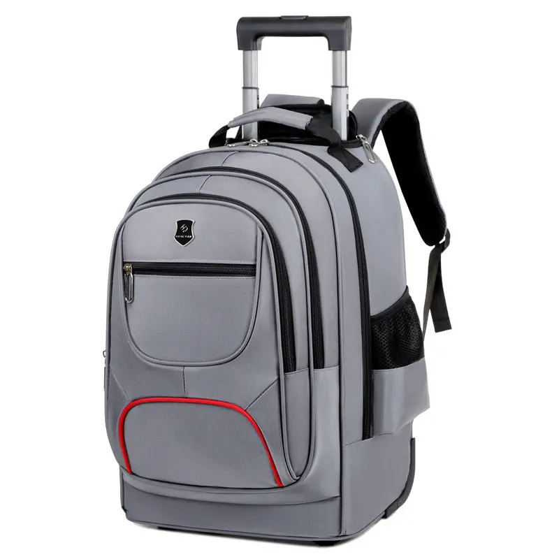 Individueller 2024 19-Zoll-wasserdichter Reisetaschen-Rollrucksack Laptop-Rücksack Trolley-Tasche für Herren und Damen
