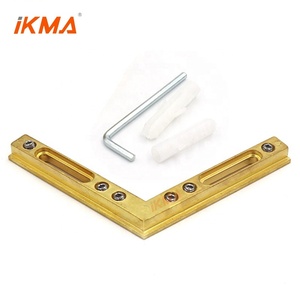 Premium <strong>Header</strong> Kit for 3/<strong>8</strong>&quot; and <strong>1</strong>/2&quot; Glass 90 Degree <strong>Header</strong> Corner Brackets - Product Image 3