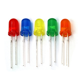 Ultra parlaklık 3mm 5mm renkli su temizle diffüz üç renkli 2 Pins 10mm Led tam renkli Rgb Led diyot ışıkları - Product Image 4