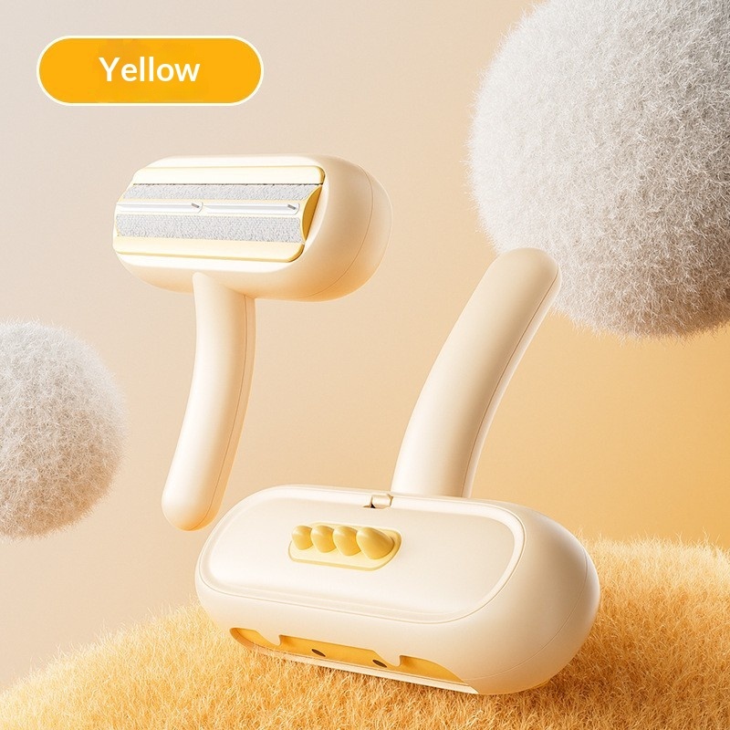 Dinosaur sticky hair artifact yellow