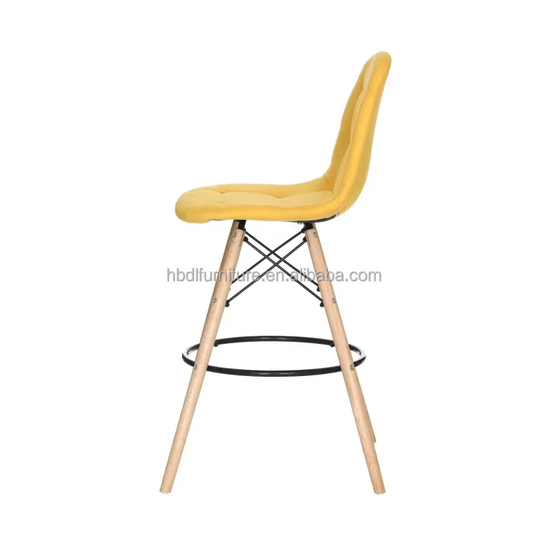Basit tasarım eğlence sandalye döşemeli Patchwork beton bar sandalyesi modern bar sandalyesi bar sandalyesi