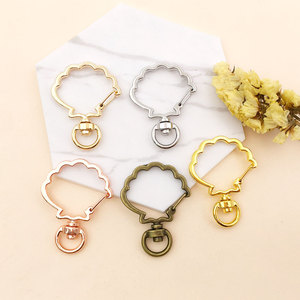 Flower Design Swivel Snap Lobster Claw Clasp Metal <strong>Key</strong> Chains Parts <strong>Fancy</strong> Spring in Bulk Keychain Accessories Unisex
