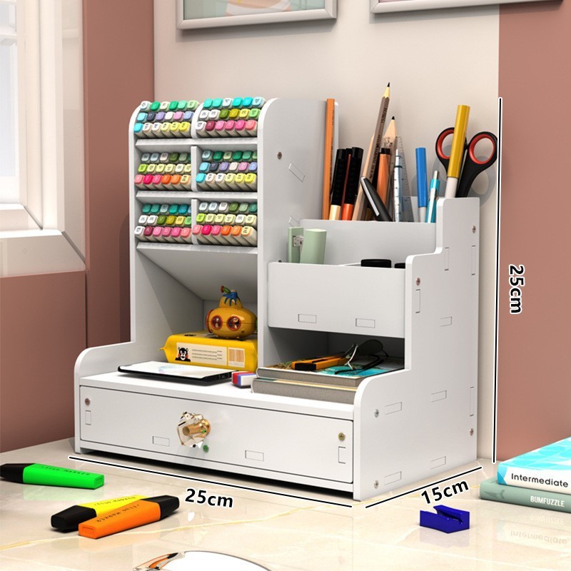 10-compartment pen holder